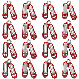 40Подвеска из эмали из сплава, платина, балетки на высоком каблуке