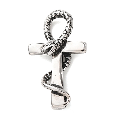 Египетские 304 подвески из нержавеющей стали, анкх змея крест амулет