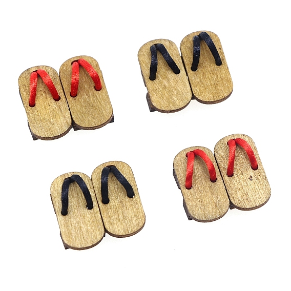 Деревянные тапочки, аксессуары для домашнего кукольного домика с микро-ландшафтом, притворяясь опорными украшениями