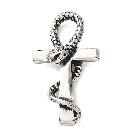 Египетские 304 подвески из нержавеющей стали, анкх змея крест амулет