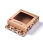 Kraft Paper Boxes, Clear Window Packaging Boxes, Rectangle