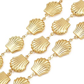 304 Цепи из нержавеющей стали в форме ракушки, несварные, с катушкой, ионное покрытие (ip)