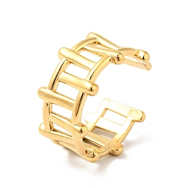 304 открытое манжетное кольцо в форме ограждения из нержавеющей стали, полое кольцо для мужчин женщин