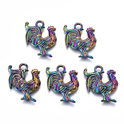 Plated Alloy Pendants, Cadmium Free & Lead Free, Cock