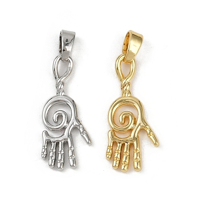 Латунные подвески, без кадмия и без свинца, ладонь