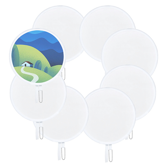 Éventails de disques volants pliables en polyester