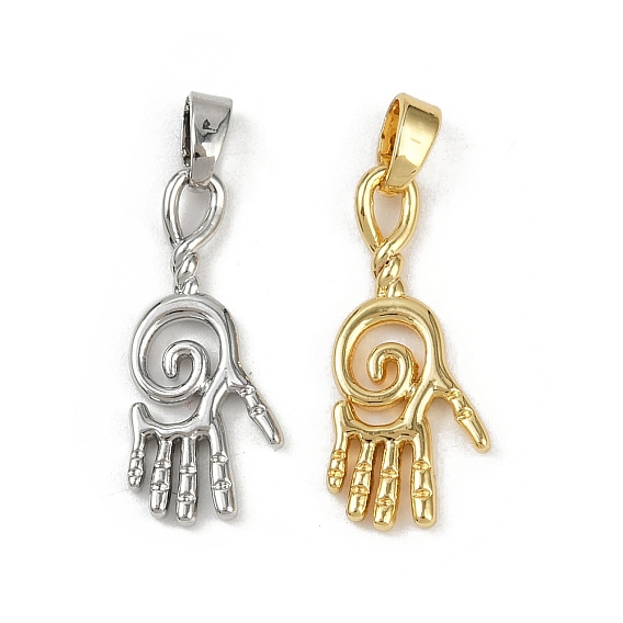 Латунные подвески, без кадмия и без свинца, ладонь
