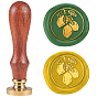 Wax Seal Stamp Set, Sealing Wax Stamp Solid Brass Head,  Wood Handle Retro Brass Stamp Kit Removable, for Envelopes Invitations, Gift Card