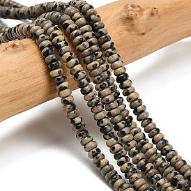 Природные яшмы далматин бисер нитей, рондель