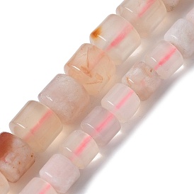 Натуральные вишневые агатовые бусины, колонка