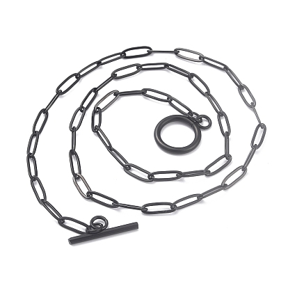 Ионное покрытие (ip) 304 цепочки из нержавеющей стали со скрепками, с Переключить застежками