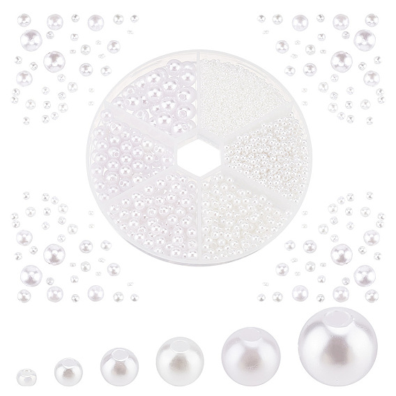 Набор для изготовления бижутерии, в том числе бусины Miyuki rocailles, Акриловые бусины, имитация жемчуга , круглые