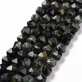 Natural Kambaba Jasper Beads Strands, Faceted, Polygon