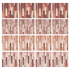 16шт 4цвета самоклеящиеся наклейки на стену из ПВХ, водонепроницаемая износостойкая наклейка, для украшения дома кукольного домика