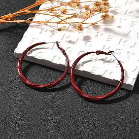 Серьги-кольца из сплава и 925 стерлингового серебра