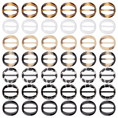 24 шт. 6 застежки-пряжки из полимерной смолы, для лямки, обвязочные мешки, аксессуары для одежды, овальные