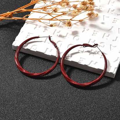 Серьги-кольца из сплава и 925 стерлингового серебра