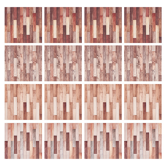 16шт 4цвета самоклеящиеся наклейки на стену из ПВХ, водонепроницаемая износостойкая наклейка, для украшения дома кукольного домика