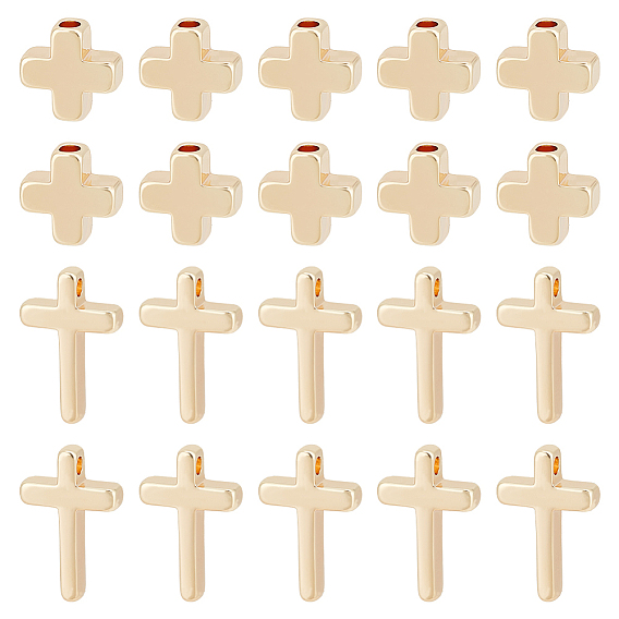 Набор для изготовления крестов, включая латунные бусины и подвески