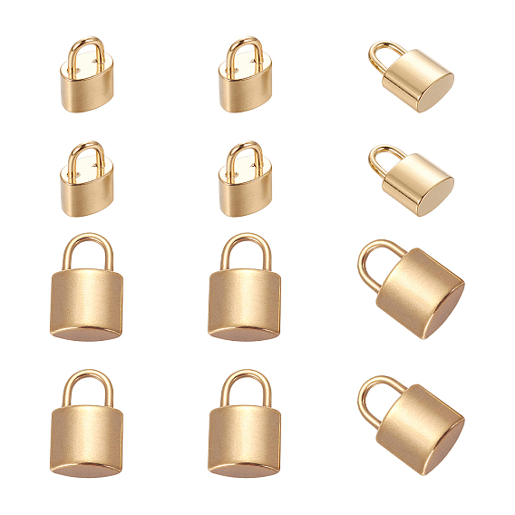 304 Stainless Steel Charms, Padlock