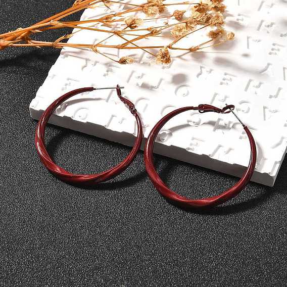 Серьги-кольца из сплава и 925 стерлингового серебра