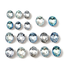 K 5 кабошоны из стеклянного страза, задние и задние, граненые, овальные