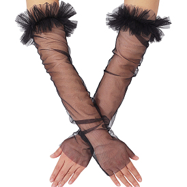 1 пара нарукавников из полиэстеровой сетки