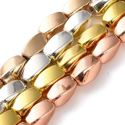 Гальванические нити из синтетических немагнитных гематитовых бусин, твист