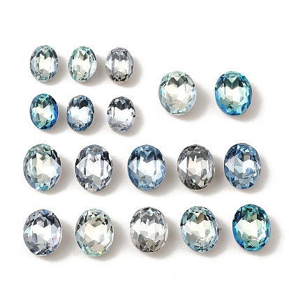 K 5 кабошоны из стеклянного страза, задние и задние, граненые, овальные