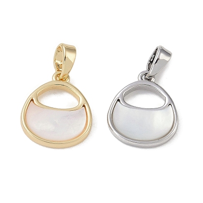 Brass Pave Shell Bag Charms