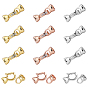 Brass Micro Pave Clear Cubic Zirconia Fold Over Clasps