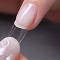 Plastic Full Cover False Nail Tips, Nail Art Detachable Manicure, Clear, Rectangle/Teardrop/Oval/Trapezoid Pattern