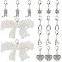 17 шт. 6 стили сплава для обуви Martin Boots подвески, с карабин-лобстерами 