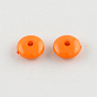 Opaque Acrylic Beads, Rondelle, 8x3.5mm, Hole: 1.5mm, about 3270pcs/500g