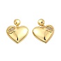 Серьги-подвески из латуни с микропаве, прозрачные кубические цирконии, долговечный, без кадмия и без свинца, сердце