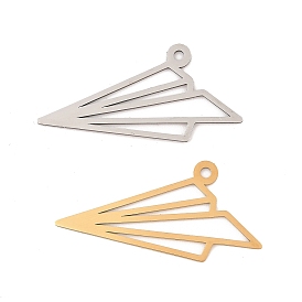 201 подвески из нержавеющей стали, лазерная резка, шарм бумажный самолетик