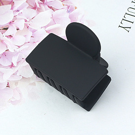 Элегантная женская заколка для волос из ацетата чистого цвета с квадратной головкой.