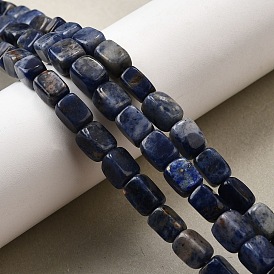 Природный содалит бисер нитей, кубоид