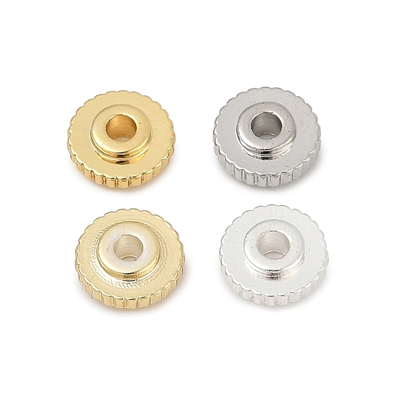 Spacer бисер латунные, плоско-круглые