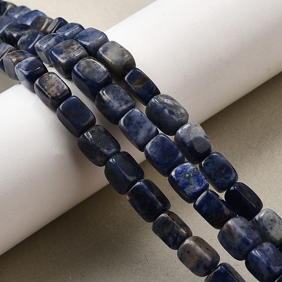 Природный содалит бисер нитей, кубоид