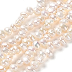 Natural Cultured Freshwater Pearl Beads Strands, Grade 6A, Rice