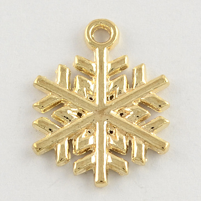 Сплавочные подвески тибетского стиля, снежинка, без кадмия и без свинца, 20x15x2 мм, Отверстие : 1.5 мм , около 800 шт / 1000 г