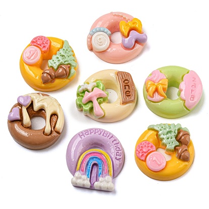 Имитация пищевой смолы, декодирование кабошонов, мультфильм пончик