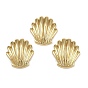 Латунные бусины в форме ракушки, стойки покрытие, долговечный, без кадмия и без свинца