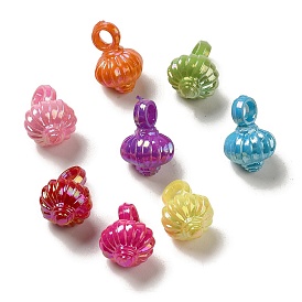 Plating Opaque Acrylic Beads, AB Color, Lantern