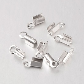 Sterling Silver End Tips, with 925 Stamp, 1.5mm, hole: 1.5mm, about 925pcs/100g