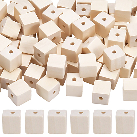 Cuentas de madera, cubo