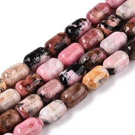 Natural Rhodonite Beads Strands, Column