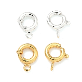 Латунная застежка пружинного кольца, долговечный, без свинца и без кадмия, стойки покрытие