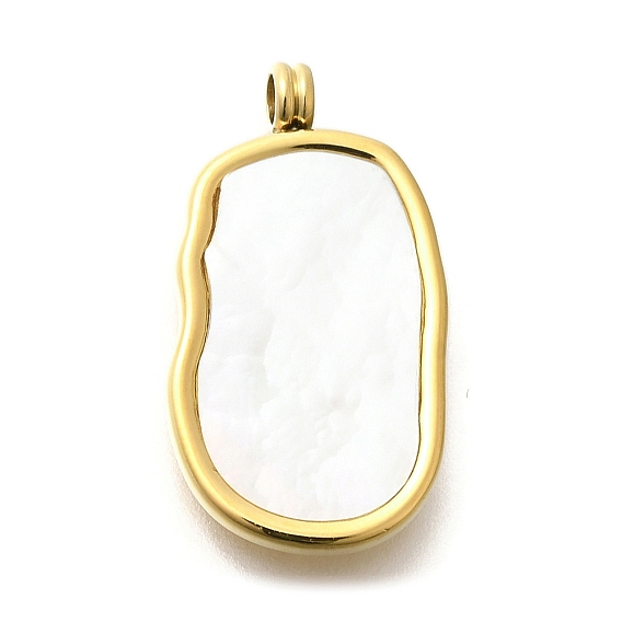 Ионное покрытие (ip) 304 подвески из нержавеющей стали, подвески в виде прямоугольника ракушки